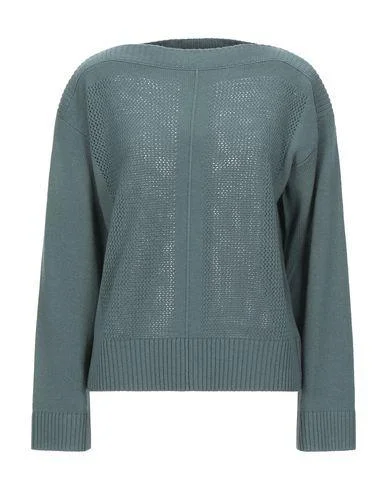 Vanessa Bruno Women Jumper Emerald green M INT Layered Multi-layer Single Layer