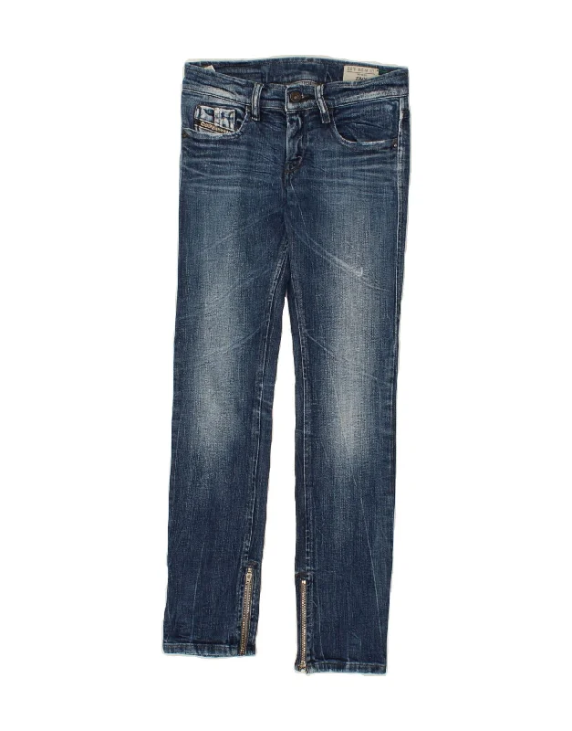DIESEL Womens Zivy Slim Jeans W24 L28  Blue Cotton Chic Dark-Wash Skinny Jeans