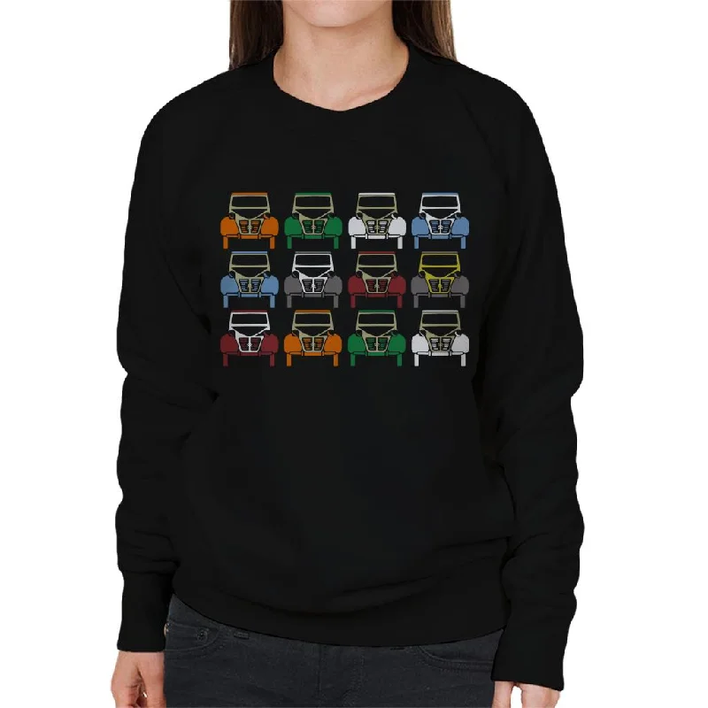 Citroën 2CV Vintage Colour Art Women's Sweatshirt Hoodie with Bell Sleeves Flared Feminine Citroën 2CV Vintage Colour Art Women's Sweatshirt Hoodie with Bell Sleeves Flared Feminine