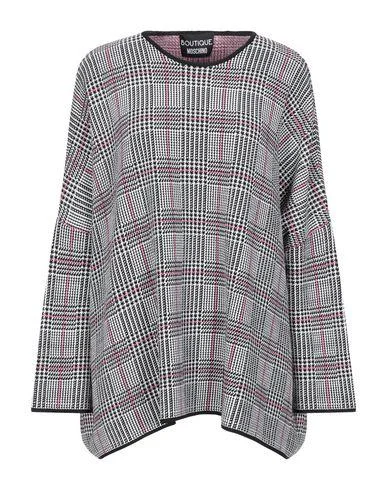 Boutique Moschino Women Jumper White 6 UK Front Pockets Side Pockets Patch Pockets