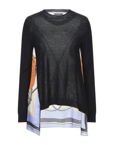Each X Other Women Jumper Black XS INT Neon Metallic Matte