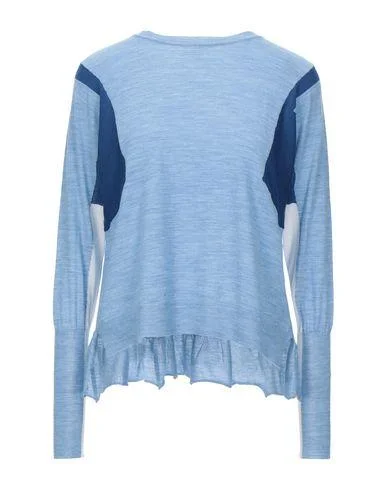 High By Claire Campbell Women Jumper Pastel blue S INT Toggled Drawstring Belted