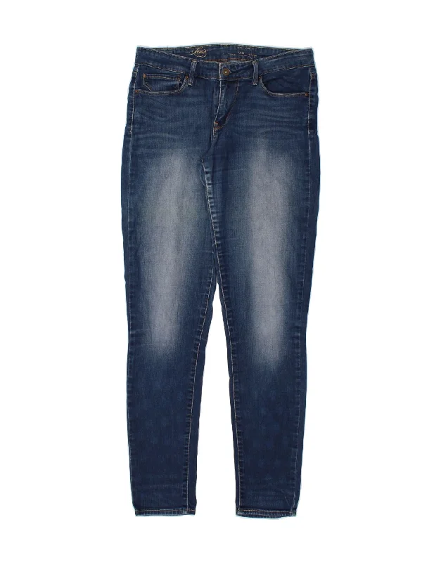 LEVI'S Womens Demi Curve Skinny Jeans W29 L32  Blue Trendy Wide-Leg High-Waist Denim