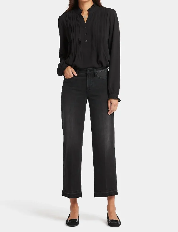 Teresa Wide Leg Ankle Jeans In Crosswinds Comfortable Jogger Style Jeans