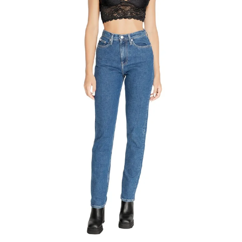 Calvin Klein Jeans  Cotton Jeans & Women's Pant Chic Ripped Jeans