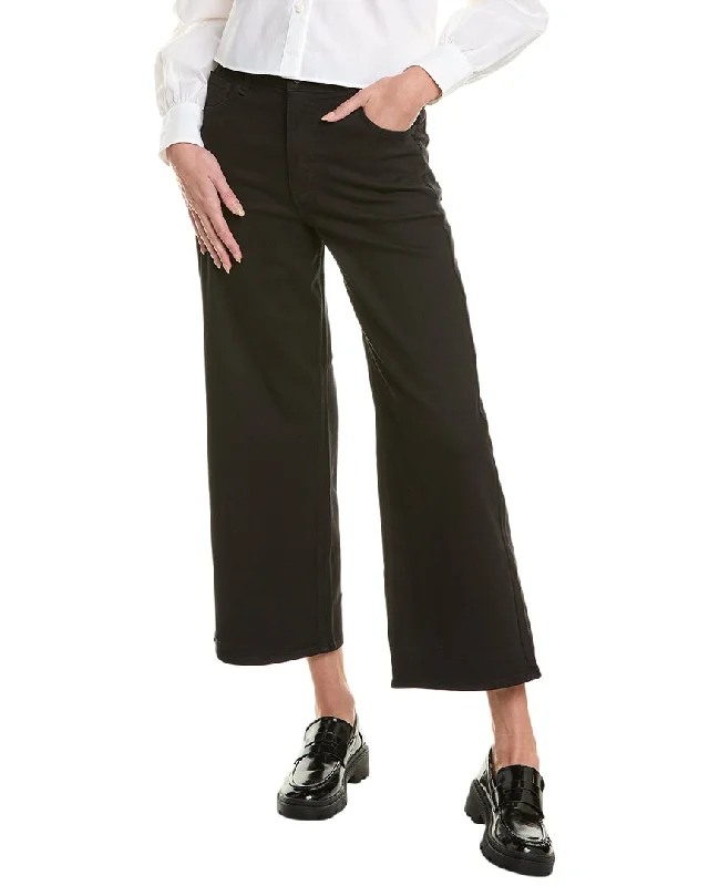 rag & bone Annie Black Wide Leg Jean Fashionable Slouchy Fit Jeans
