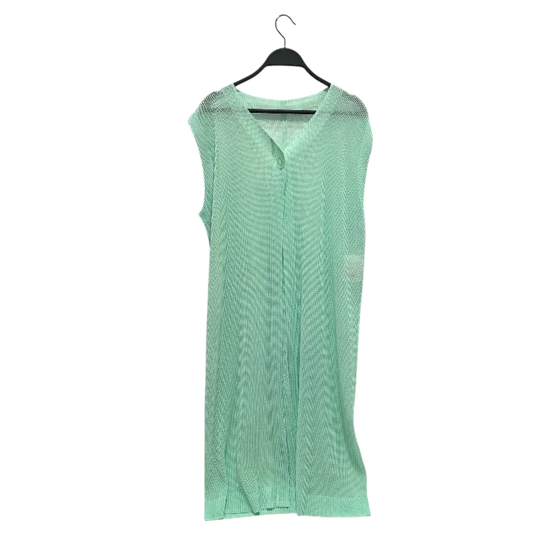PLEATS PLEASE ISSEY MIYAKE/SL Blouse/3/Polyester/GRN/ Oversized Silk Blouse