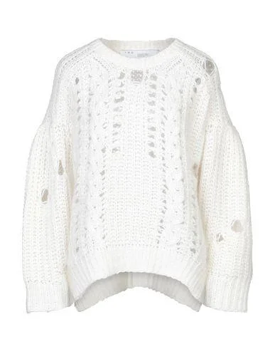 Iro Women Jumper White XS INT Herringbone Houndstooth Plaid