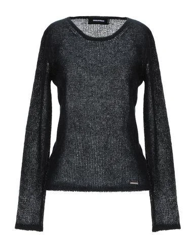 Dsquared2 Women Jumper Black XXS INT Graphic Sweater Embroidered Appliqued