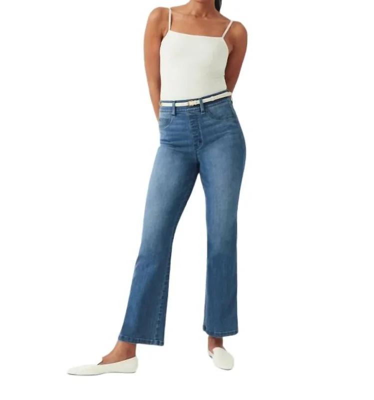 Kick Flare Jeans In Vintage Indigo Trendy Plus Size Jeans