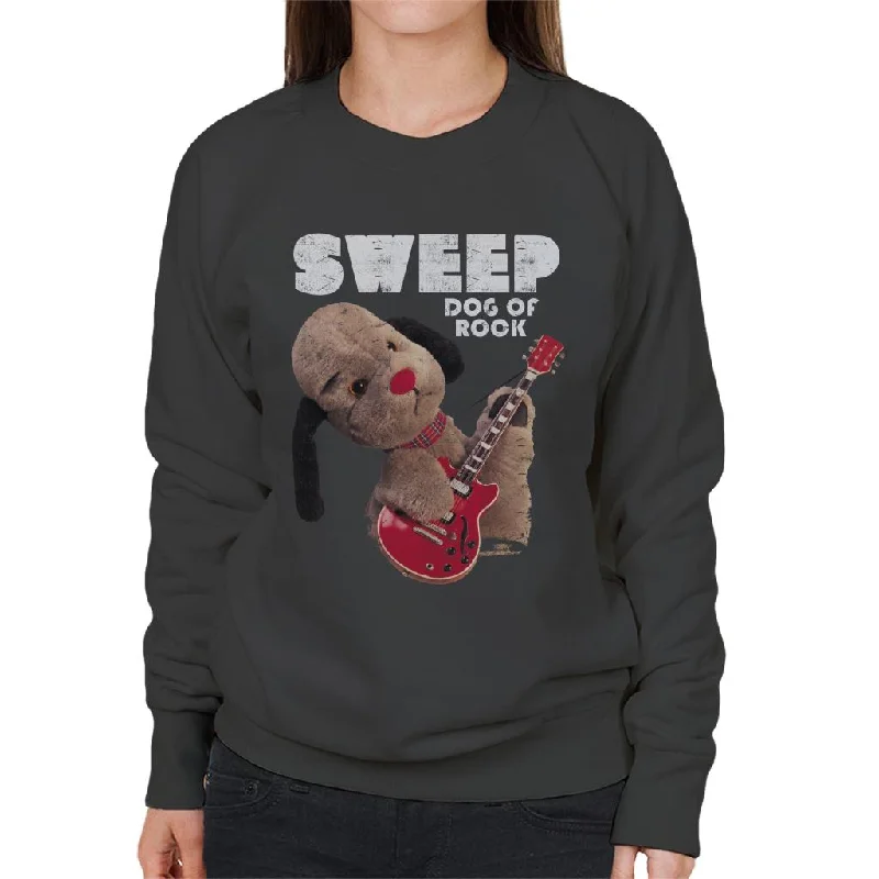 Sooty Dog Of Rock Sweep Women's Sweatshirt Hoodie with Longline Fit Extended Stylish