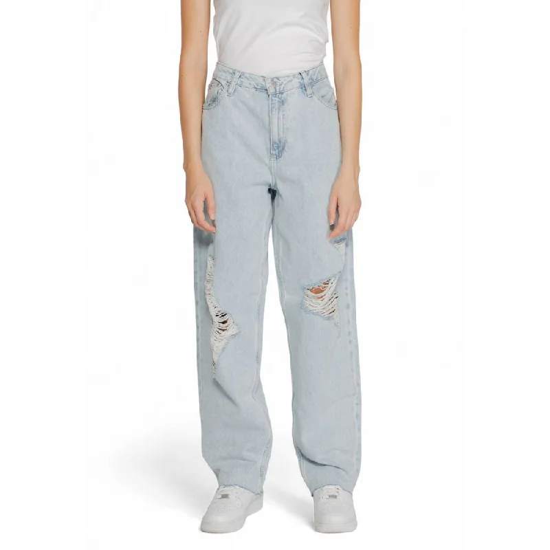 Calvin Klein Jeans blue Cotton Jeans & Women's Pant Elegant Skinny Leg Jeans