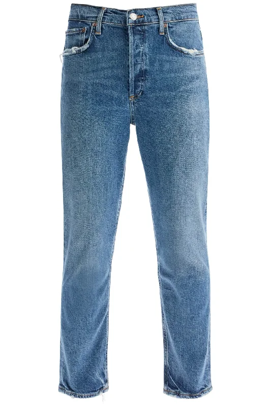 Ae Women's Riley Cropped Jeans Casual Distressed Denim Jeans