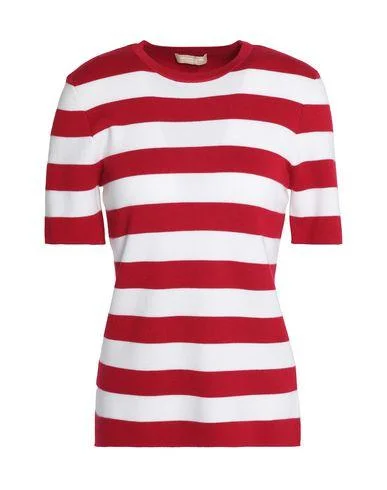Michael Kors Collection Women Jumper Red L INT Zippered Buttoned Snapped