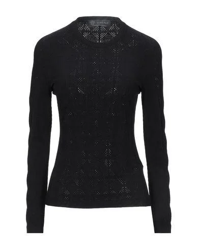 Versace Women Jumper Black 16 UK Sequined Glittery Shiny
