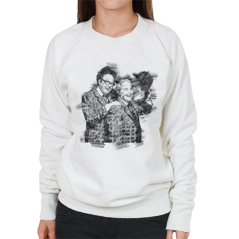 TV Times Comedy Duo Eric Morecambe And Ernie Wise 1981 Women's Sweatshirt Hoodie with Patch Decorative Personalized TV Times Comedy Duo Eric Morecambe And Ernie Wise 1981 Women's Sweatshirt Hoodie with Patch Decorative Personalized