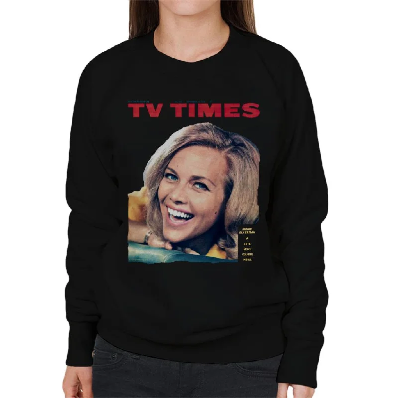 TV Times Honor Blackman 1964 Cover Women's Sweatshirt Hoodie with Lining Warm Insulated