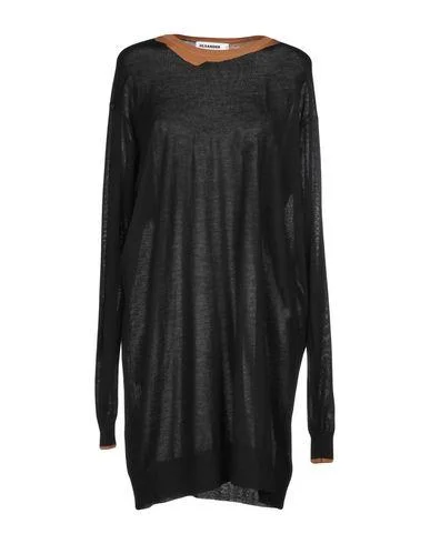 Jil Sander Women Jumper Black 8 UK Collared Crew Neck Turtle Neck