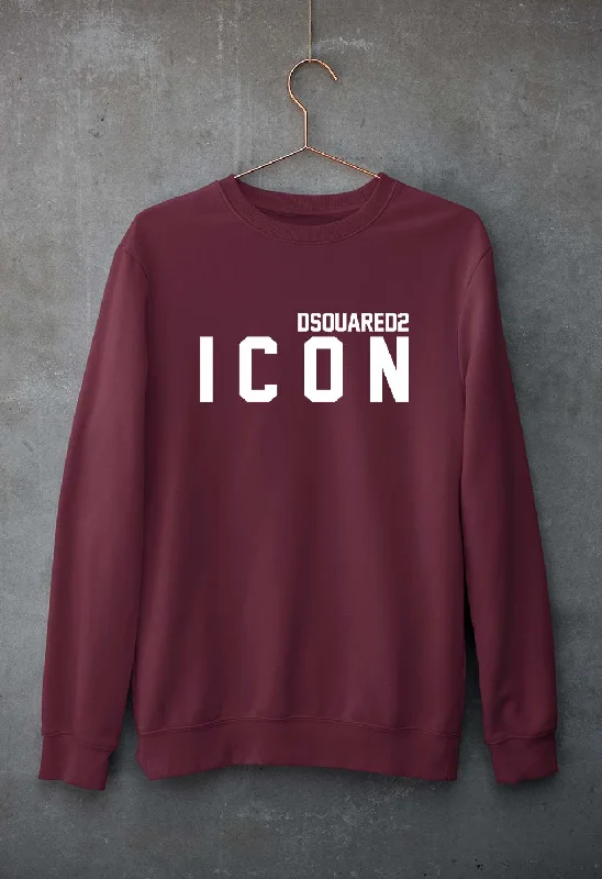 DSQUARED - ICON Unisex Sweatshirt for Men/Women Hoodie with Double Zipper Versatile Adjustable DSQUARED - ICON Unisex Sweatshirt for Men/Women Hoodie with Double Zipper Versatile Adjustable