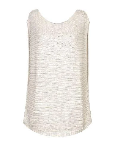 Iro Women Jumper Beige XS INT Mesh Fabric Canvas Fabric Denim Fabric