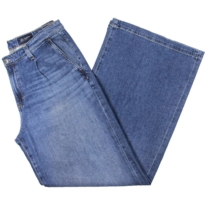 Womens Mid Rise Wide Leg Wide Leg Jeans Trendy Skinny Fit Jeans