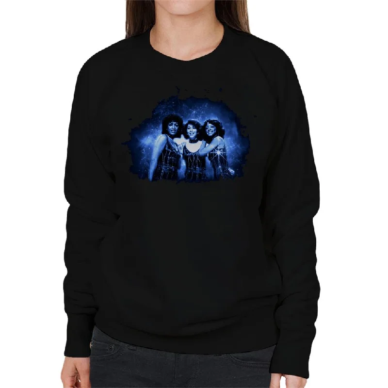 TV Times The Three Degrees Pop Group Women's Sweatshirt Hoodie with Fur Luxurious Winter TV Times The Three Degrees Pop Group Women's Sweatshirt Hoodie with Fur Luxurious Winter