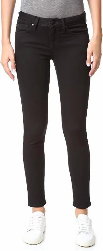 The Vixen Sassy Straight Ankle Stretch Denim Skinny Jeans In Reagan Black Classic Blue Denim Jeans