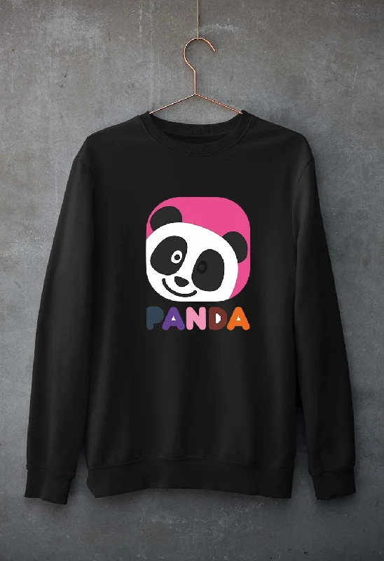 Panda Unisex Sweatshirt for Men/Women Hoodie with Puffed Sleeves Voluminous Trendy