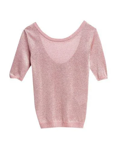 Missoni Women Jumper Pink 12 UK Ribbed Striped Patterned