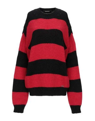 Dsquared2 Women Jumper Red L INT Iron Safe Non-Iron Wrinkle Free