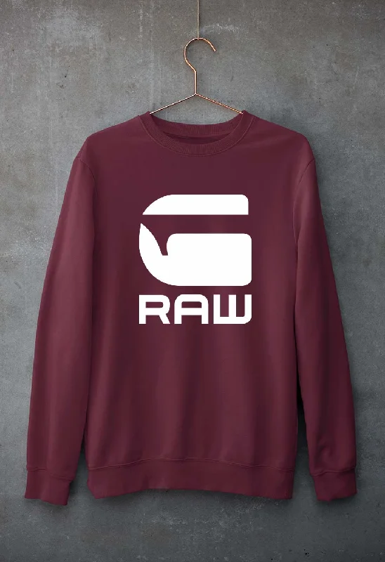 G Raw Unisex Sweatshirt for Men/Women Hoodie with Strings Custom Fit Adjustable