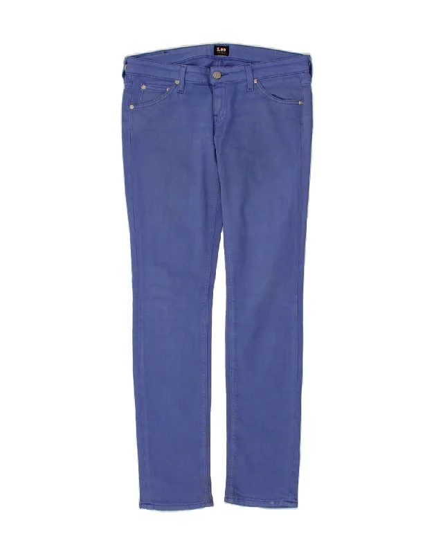 LEE Womens Lynn Narrow Slim Jeans W29 L33 Blue Cotton Fashionable Relaxed Fit Denim