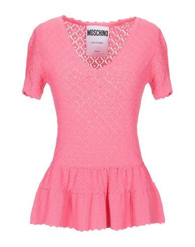 Moschino Women Jumper Coral 12 UK Thin Thick Dense