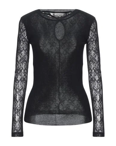 Nina Ricci Women Jumper Black S INT Jersey Fabric Tulle Fabric Batik Fabric