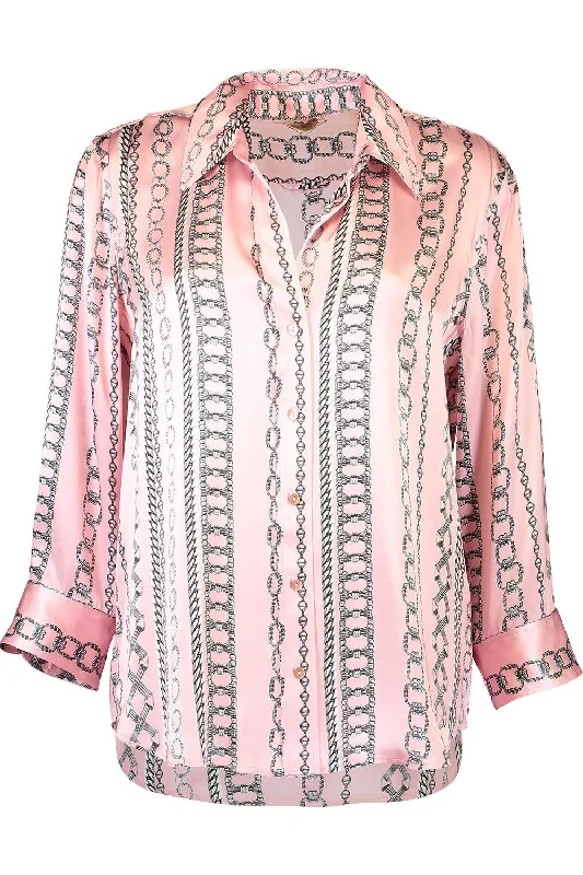Dani Blouse - Light Pink Multi Ruched Sleeve Blouse