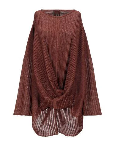 Rick Owens Women Jumper Brown ONESIZE INT Tailored Straight A-Line