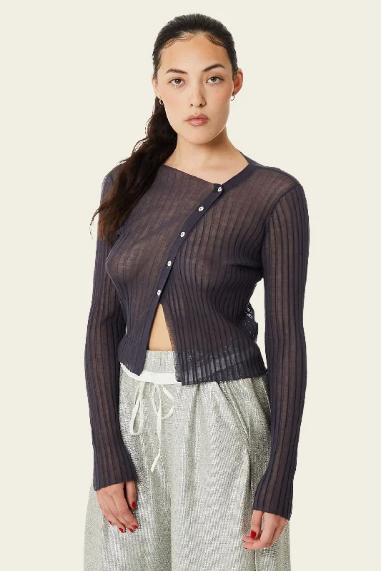 Find Me Now Asym Sweater Embroidered Appliqued Beaded
