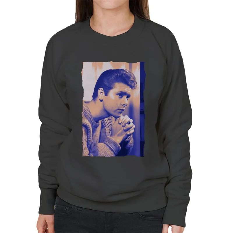 TV Times Singer Cliff Richard Women's Sweatshirt Hoodie with Hidden Zipper Minimalist Clean TV Times Singer Cliff Richard Women's Sweatshirt Hoodie with Hidden Zipper Minimalist Clean