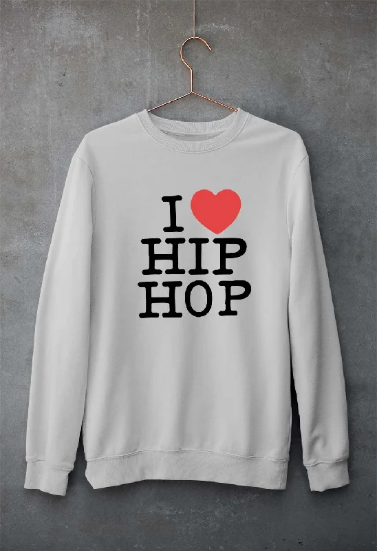 I Love Hip Hop Unisex Sweatshirt for Men/Women Hoodie with Earth Tones Natural Calm