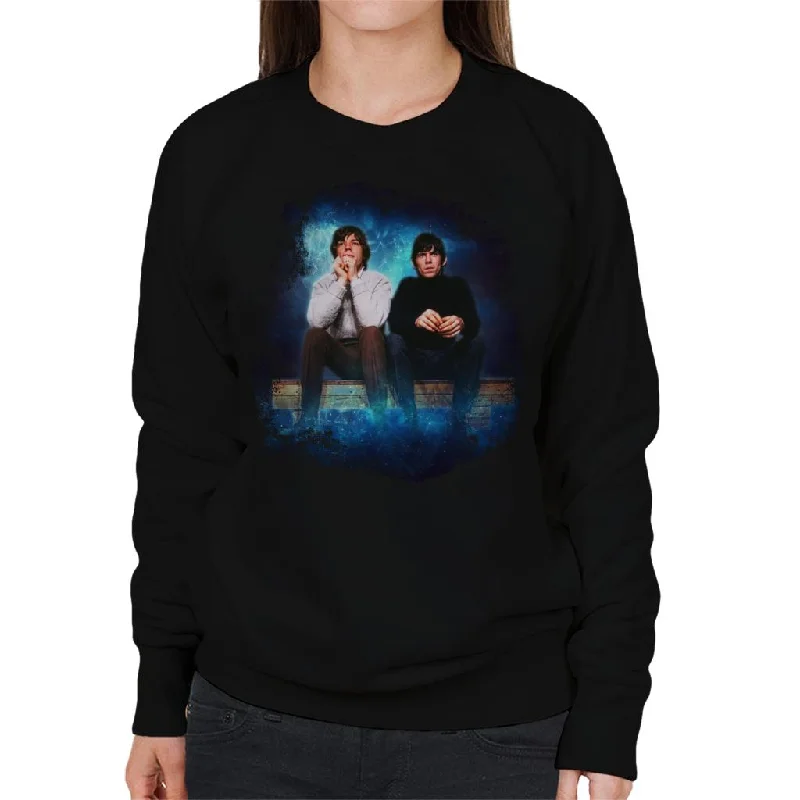 TV Times Mick Jagger And Keith Richards Of The Rolling Stones 1965 Women's Sweatshirt Hoodie with Hem Contrast Bold Stylish TV Times Mick Jagger And Keith Richards Of The Rolling Stones 1965 Women's Sweatshirt Hoodie with Hem Contrast Bold Stylish