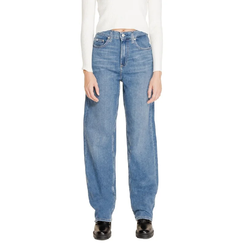 Calvin Klein Jeans  Cotton Jeans & Women's Pant Stylish Acid-Wash Jeans
