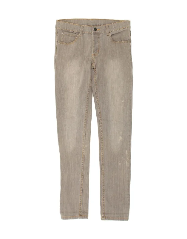 CHEAP MONDAY Womens Skinny Jeans W29 L32  Grey Cotton Casual Distressed Skinny Jeans