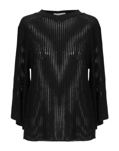 L' Autre Chose Women Jumper Black M INT Cashmere Blend Cotton Blend Poly Blend