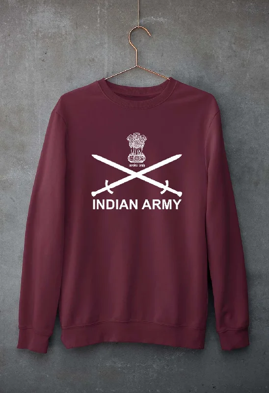 Indian Army Unisex Sweatshirt for Men/Women Hoodie with Earth Tones Natural Calm