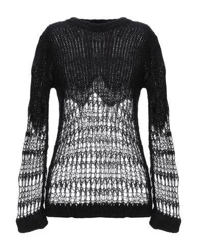 N°21 Women Jumper Black 10 UK Welt Pockets Slit Pockets Flap Pockets