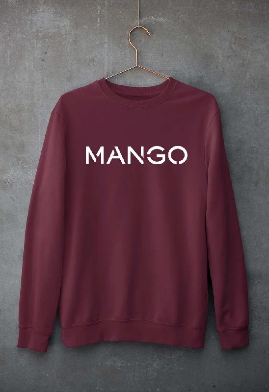Mango Unisex Sweatshirt for Men/Women Hoodie with Distressed Vintage Worn
