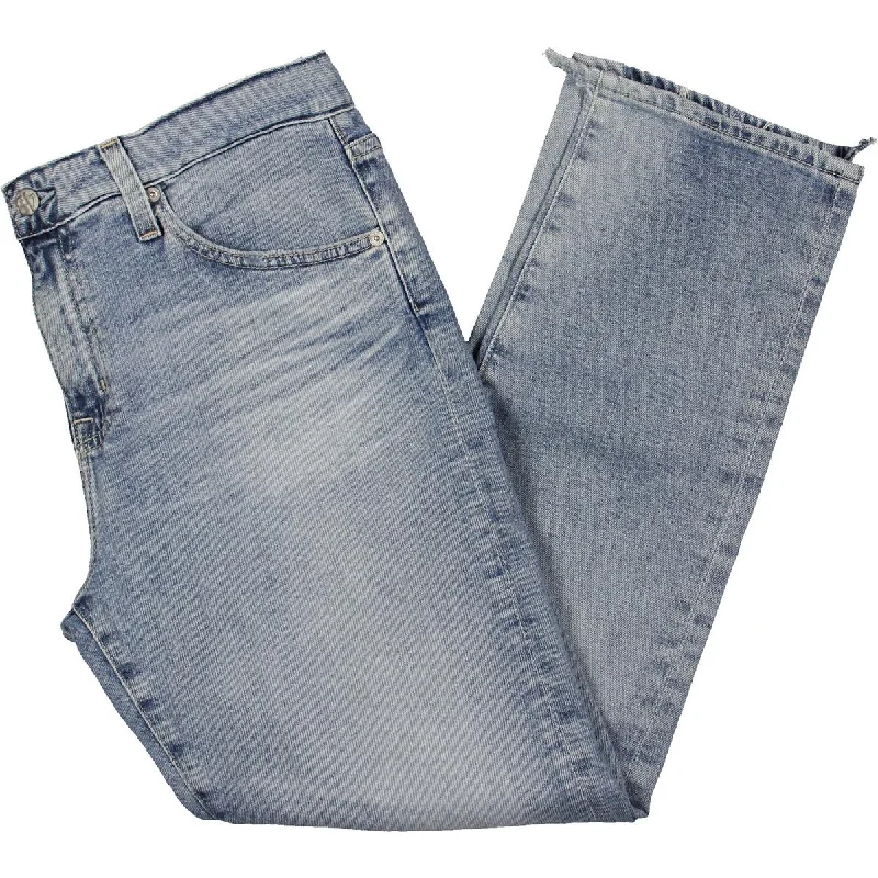 Ex-Boyfriend Womens Slouchy Destroyed Slim Jeans Cozy Tencel Blend Denim Jeans