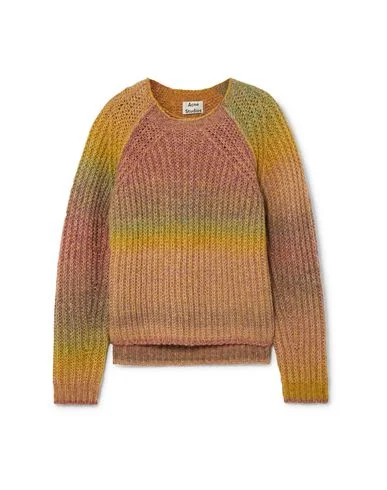 Acne Studios Women Jumper Sand XS INT Neon Metallic Matte