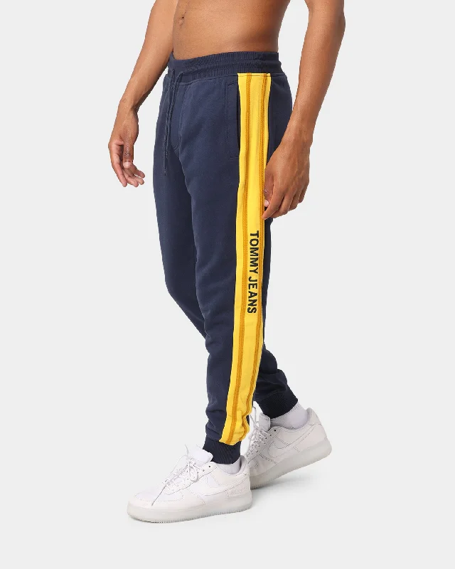 Tommy Jeans Rib Insert Track Pants Twilight Navy Comfortable Faded High-Rise Jeans