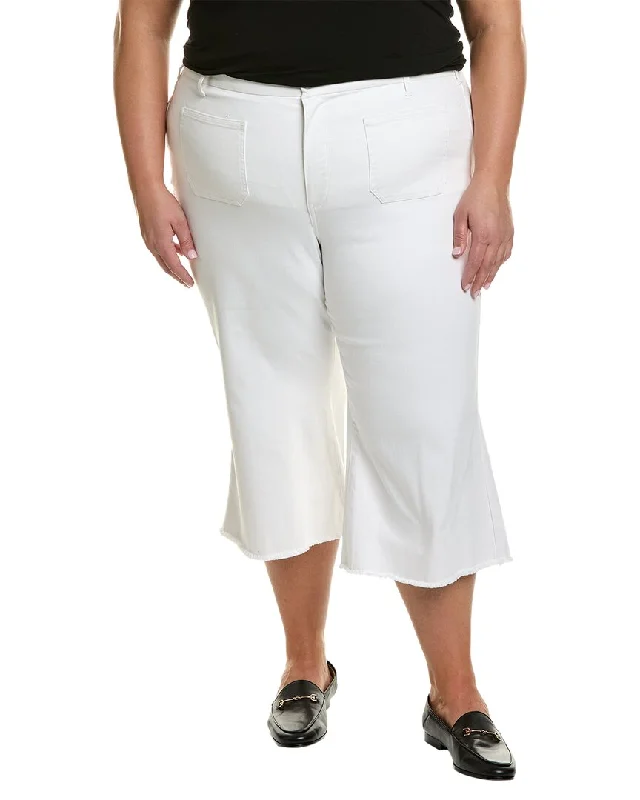 NYDJ Plus Patchie Major Wide Leg Capri Optic White Jean Trendy Acid Wash Skinny Jeans NYDJ Plus Patchie Major Wide Leg Capri Optic White Jean Trendy Acid Wash Skinny Jeans